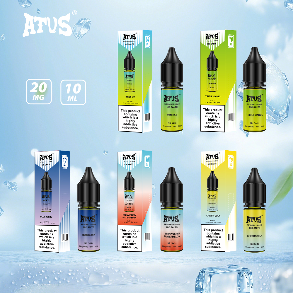 ATVS 10ml liquid Disposable vape liquid Puffs Pod liquid Vape liquid Ejuice liquid eliquid fruit juice e cig juice refill liquid 60ml vape liquid nicotine salt e cig liquid Replaceable e-liquid Juice Liquid 30ml