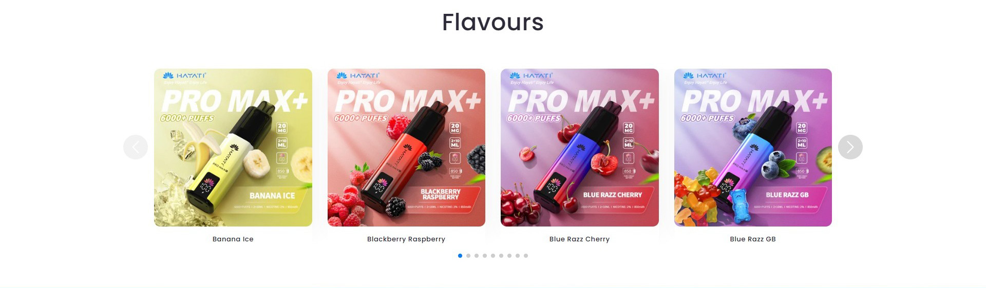 Hayati 6000 Puffs Jednorazowy Vape z wyświetlaczem LED