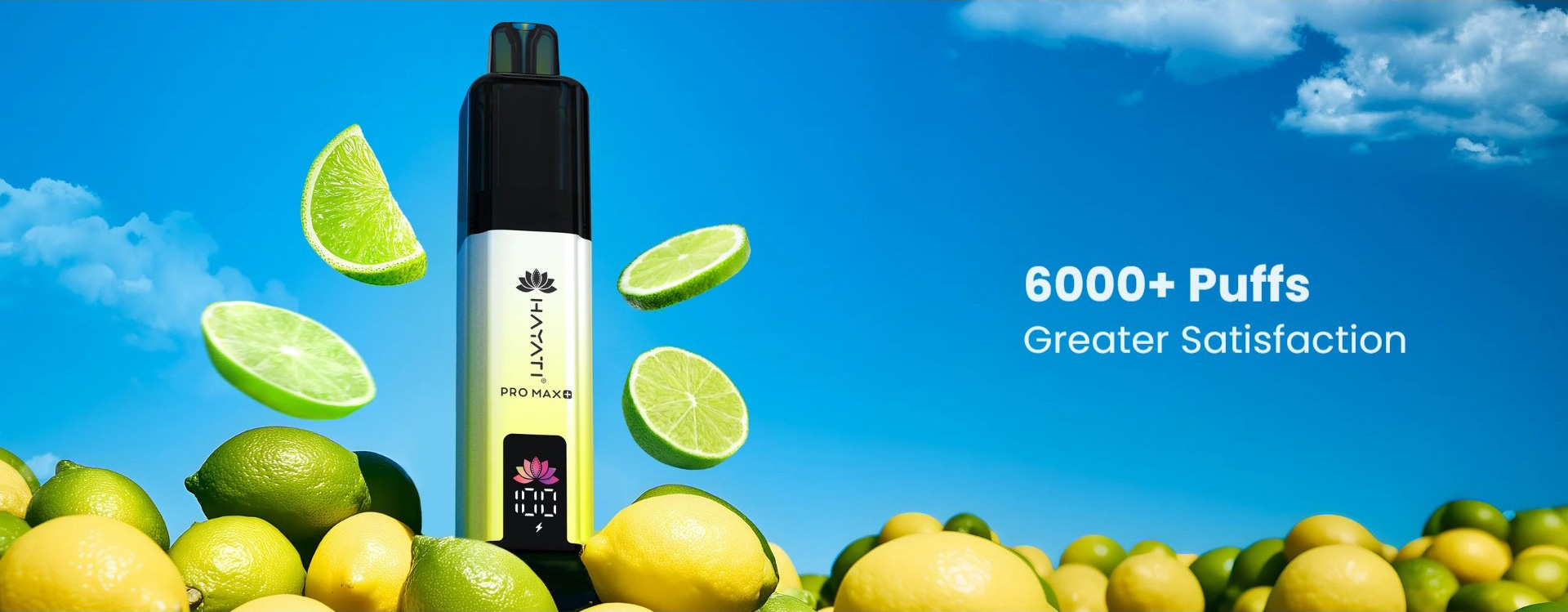 Hayati 6000 Puffs Jednorazowy Vape z wyświetlaczem LED