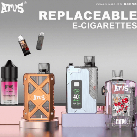 DE012 E-papierosy jednorazówka 7000 Puffs z możliwością ładowania i regulowanym przepływem powietrza ATVS Vape