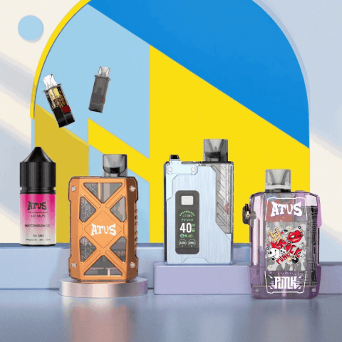 DE012 E-papierosy jednorazówka 7000 Puffs z możliwością ładowania i regulowanym przepływem powietrza ATVS Vape