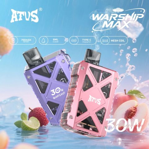 DE012 E-papierosy jednorazówka 7000 Puffs z możliwością ładowania i regulowanym przepływem powietrza ATVS Vape