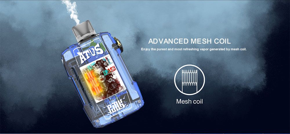 DE012 E-papierosy jednorazówka 7000 Puffs z możliwością ładowania i regulowanym przepływem powietrza ATVS Vape