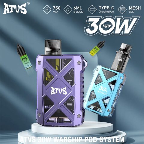 DE012 E-papierosy jednorazówka 7000 Puffs z możliwością ładowania i regulowanym przepływem powietrza ATVS Vape