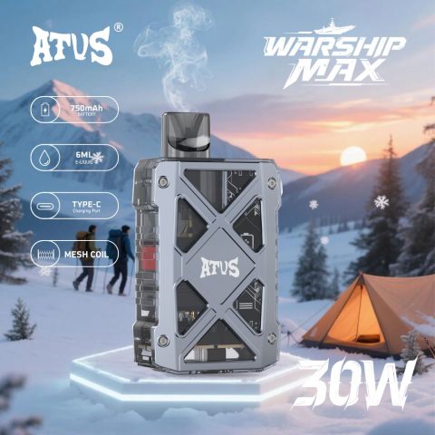 DE012 E-papierosy jednorazówka 7000 Puffs z możliwością ładowania i regulowanym przepływem powietrza ATVS Vape