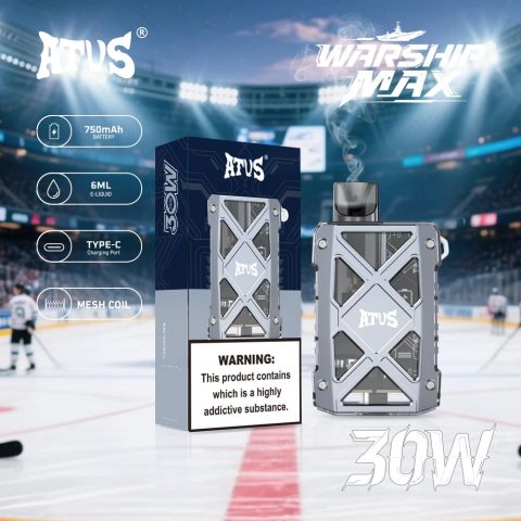 DE012 E-papierosy jednorazówka 7000 Puffs z możliwością ładowania i regulowanym przepływem powietrza ATVS Vape