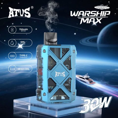 DE012 E-papierosy jednorazówka 7000 Puffs z możliwością ładowania i regulowanym przepływem powietrza ATVS Vape