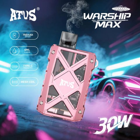 DE012 E-papierosy jednorazówka 7000 Puffs z możliwością ładowania i regulowanym przepływem powietrza ATVS Vape