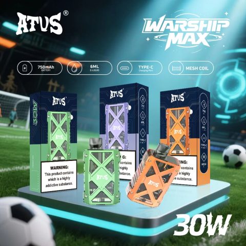 DE012 E-papierosy jednorazówka 7000 Puffs z możliwością ładowania i regulowanym przepływem powietrza ATVS Vape