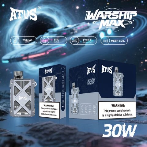 DE012 E-papierosy jednorazówka 7000 Puffs z możliwością ładowania i regulowanym przepływem powietrza ATVS Vape