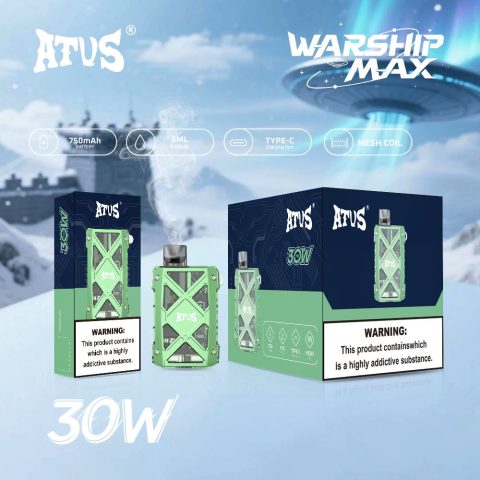 DE012 E-papierosy jednorazówka 7000 Puffs z możliwością ładowania i regulowanym przepływem powietrza ATVS Vape