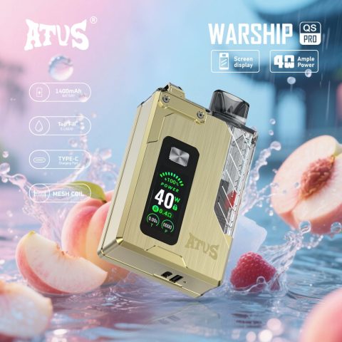 DE012 E-papierosy jednorazówka 7000 Puffs z możliwością ładowania i regulowanym przepływem powietrza ATVS Vape