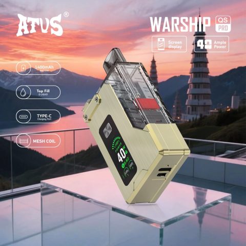 DE012 E-papierosy jednorazówka 7000 Puffs z możliwością ładowania i regulowanym przepływem powietrza ATVS Vape