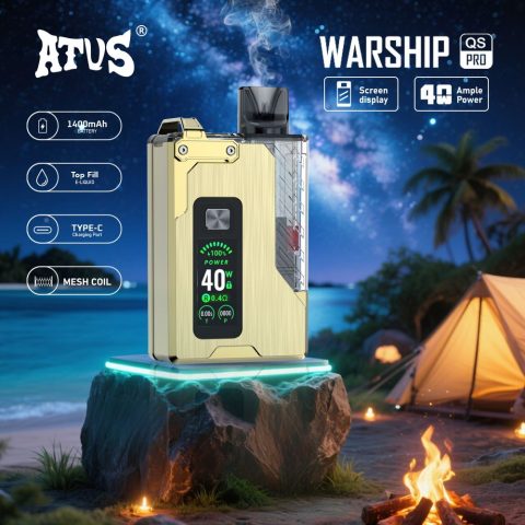 DE012 E-papierosy jednorazówka 7000 Puffs z możliwością ładowania i regulowanym przepływem powietrza ATVS Vape