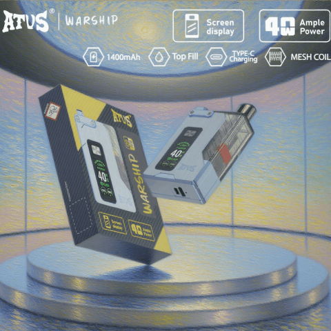 DE012 E-papierosy jednorazówka 7000 Puffs z możliwością ładowania i regulowanym przepływem powietrza ATVS Vape