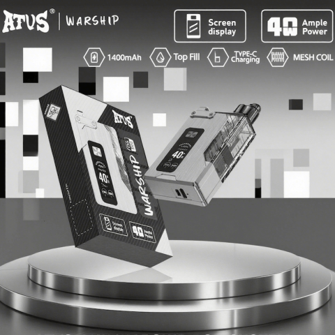 DE012 E-papierosy jednorazówka 7000 Puffs z możliwością ładowania i regulowanym przepływem powietrza ATVS Vape