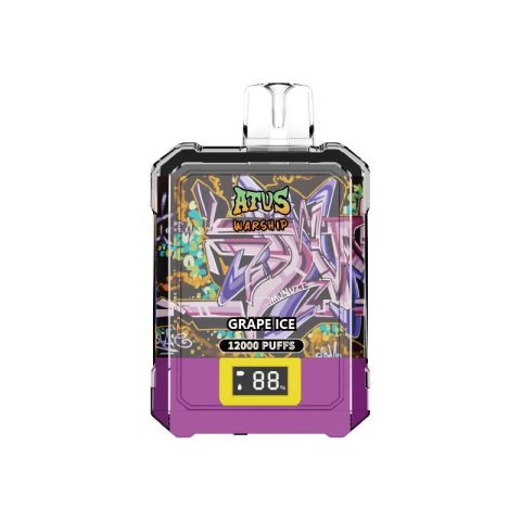 DE013A E-papierosy jednorazówka 12000 Puffs z wyświetlaczem LED i regulowanym przepływem powietrza