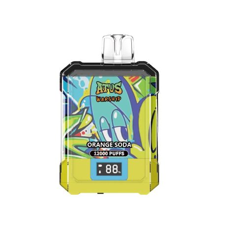 DE013A E-papierosy jednorazówka 12000 Puffs z wyświetlaczem LED i regulowanym przepływem powietrza