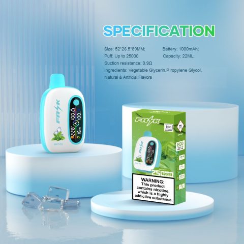 DE016 E-papierosy jednorazówka 25000 Puffs z wyświetlaczem LED i regulowanym przepływem powietrza, ładowalny ATVS Vape