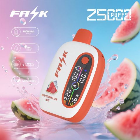 DE016 E-papierosy jednorazówka 25000 Puffs z wyświetlaczem LED i regulowanym przepływem powietrza, ładowalny ATVS Vape