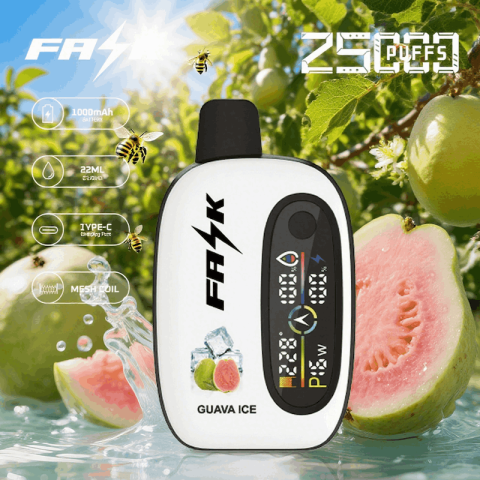 DE016 E-papierosy jednorazówka 25000 Puffs z wyświetlaczem LED i regulowanym przepływem powietrza, ładowalny ATVS Vape