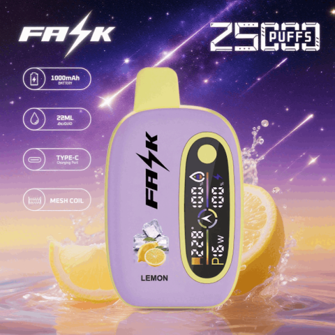 DE016 E-papierosy jednorazówka 25000 Puffs z wyświetlaczem LED i regulowanym przepływem powietrza, ładowalny ATVS Vape