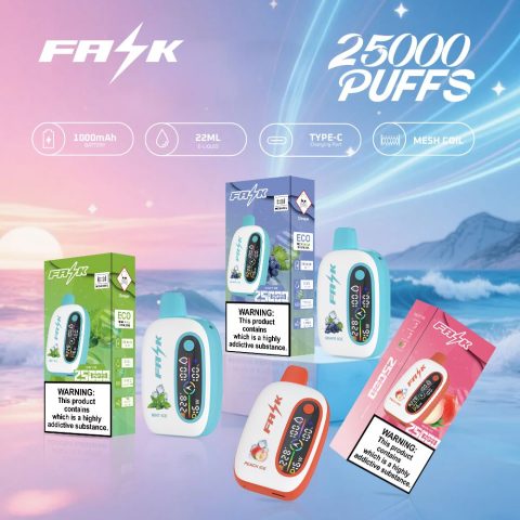 DE016 E-papierosy jednorazówka 25000 Puffs z wyświetlaczem LED i regulowanym przepływem powietrza, ładowalny ATVS Vape