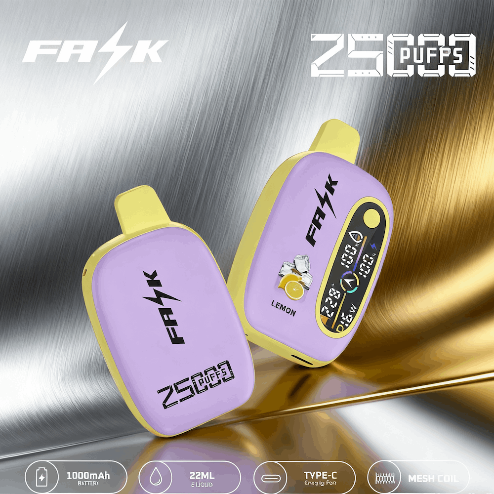 DE016 E-papierosy jednorazówka 25000 Puffs z wyświetlaczem LED i regulowanym przepływem powietrza, ładowalny ATVS Vape