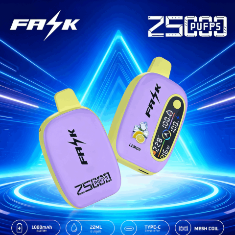 DE016 E-papierosy jednorazówka 25000 Puffs z wyświetlaczem LED i regulowanym przepływem powietrza, ładowalny ATVS Vape