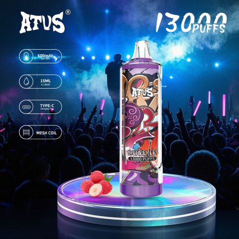 DE018 13000 zaciągnięć Jednorazowy Vape z akumulatorem ATVS Vape