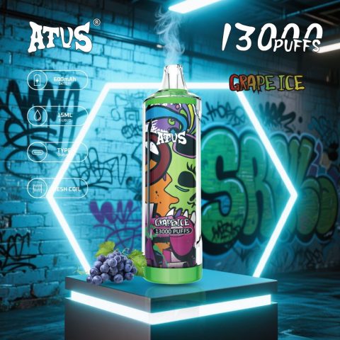 DE018 13000 zaciągnięć Jednorazowy Vape z akumulatorem ATVS Vape