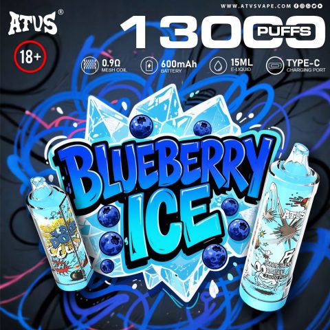 DE018 13000 zaciągnięć Jednorazowy Vape z akumulatorem ATVS Vape