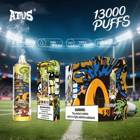 DE018 13000 zaciągnięć Jednorazowy Vape z akumulatorem ATVS Vape