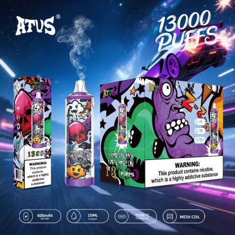 DE018 13000 zaciągnięć Jednorazowy Vape z akumulatorem ATVS Vape