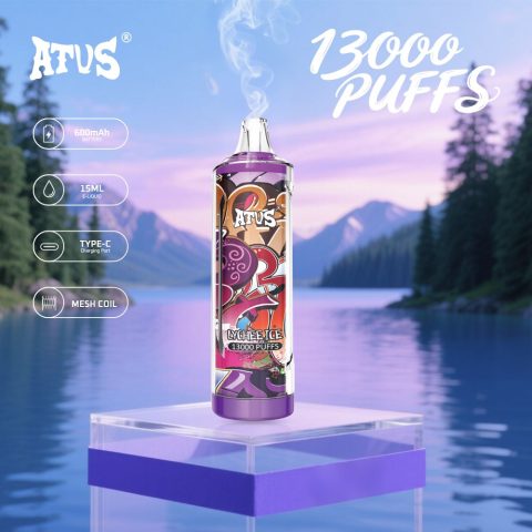 DE018 13000 zaciągnięć Jednorazowy Vape z akumulatorem ATVS Vape