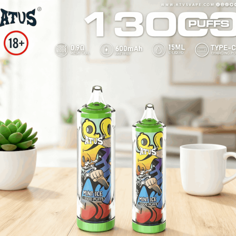DE018 13000 zaciągnięć Jednorazowy Vape z akumulatorem ATVS Vape