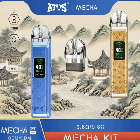 DE019MINI możliwością ponownego napełniania Pod z Urządzenie systemowe z zestawem kapsułek ATVS Vape