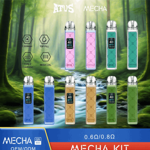 DE019MINI możliwością ponownego napełniania Pod z Urządzenie systemowe z zestawem kapsułek ATVS Vape