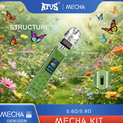 DE019MINI możliwością ponownego napełniania Pod z Urządzenie systemowe z zestawem kapsułek ATVS Vape