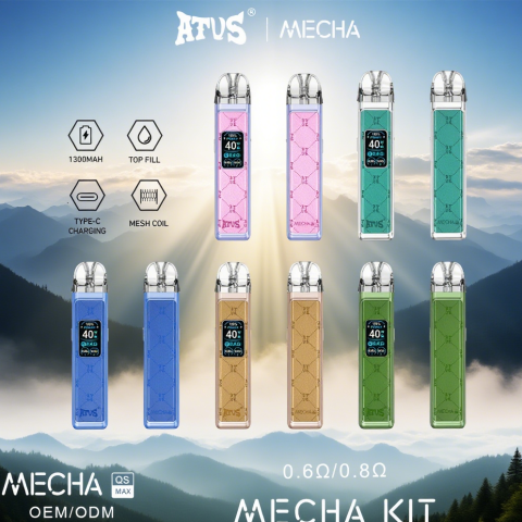 DE019MINI możliwością ponownego napełniania Pod z Urządzenie systemowe z zestawem kapsułek ATVS Vape