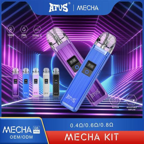 DE019MINI możliwością ponownego napełniania Pod z Urządzenie systemowe z zestawem kapsułek ATVS Vape