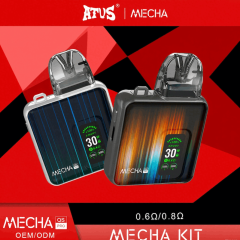 DE019PRO możliwością ponownego napełniania Pod z Urządzenie systemowe z zestawem kapsułek ATVS Vape