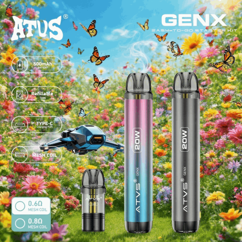 DE020 Zestaw urządzeń do napełniania wkładów z regulowanym przepływem powietrza MTL RDL ATVS Vape