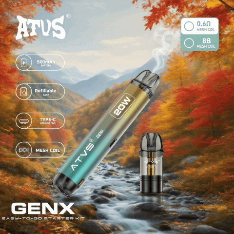 DE020 Zestaw urządzeń do napełniania wkładów z regulowanym przepływem powietrza MTL RDL ATVS Vape