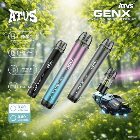 DE020 Zestaw urządzeń do napełniania wkładów z regulowanym przepływem powietrza MTL RDL ATVS Vape