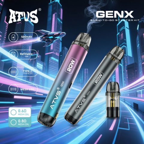 DE020 Zestaw urządzeń do napełniania wkładów z regulowanym przepływem powietrza MTL RDL ATVS Vape