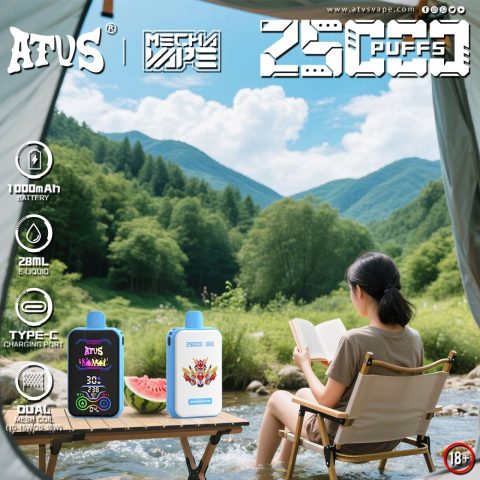 DE021 E-papierosy jednorazówka 30000 Puffs z wyświetlaczem LED i regulowanym przepływem powietrza MTL DTL ATVS Vape