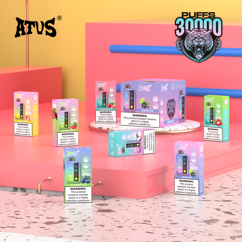 DE026 30000 puffs wepomable vape z ekranem wyświetlającym LED i regulowanym przepływem powietrza ATVS Vape