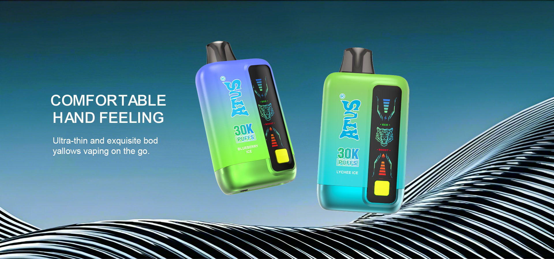 DE026 30000 puffs wepomable vape z ekranem wyświetlającym LED i regulowanym przepływem powietrza ATVS Vape