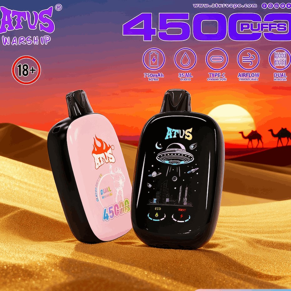 DE017 Sigaretta Elettronica Usa E Getta Puff 30000 Tiri con display LED ricaricabile e flusso d'aria regolabile ATVS Vape